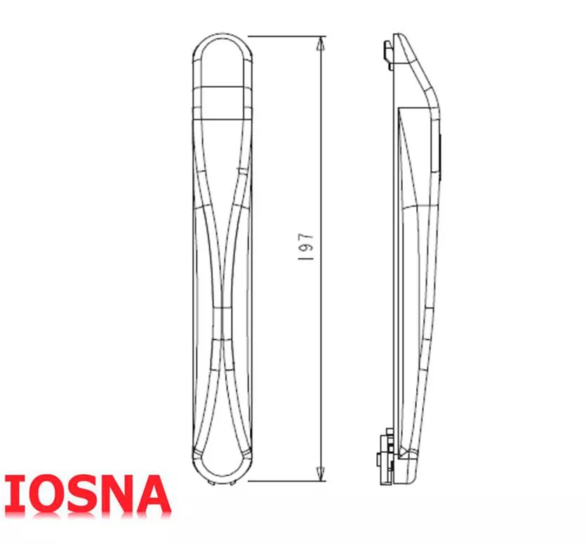 Tirador puerta corredera de aluminio