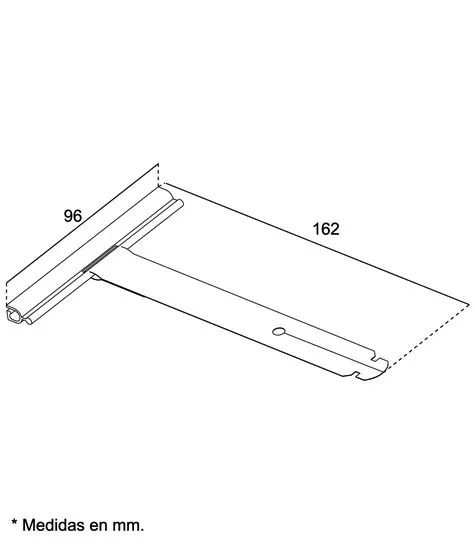 Tirante metalico autoanclaje para persianas