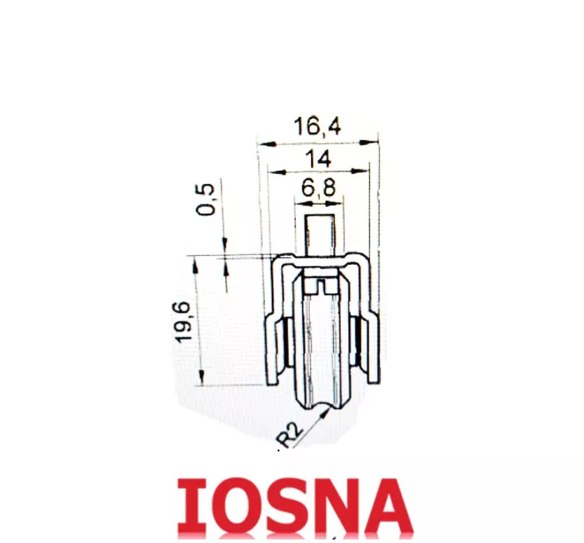 Rueda para balconera corredera de aluminio TT-24 Pabose